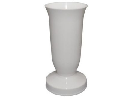 Váza hřbit.s těžítkem UH bílá