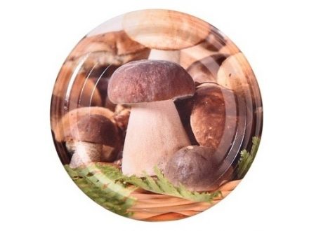 Foto - Víčko zavařovací TWIST dekor 66 houby 10ks