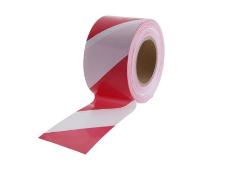 Foto - Páska varovací červeno-bílá PVC 250m