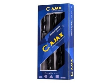 Sada pilníků AJAX 150mm 2-střední 5ks