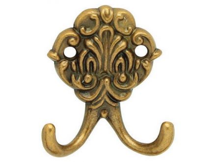 Věšák oděvů dvojitý 7cm bronz C008