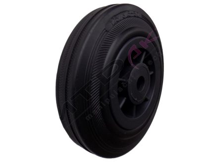 Kolo 125x30mm pryž,plast.disk, kluz.lož.,nos.100kg