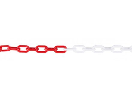 Řetěz UH červeno-bílý pr.6mm 25m