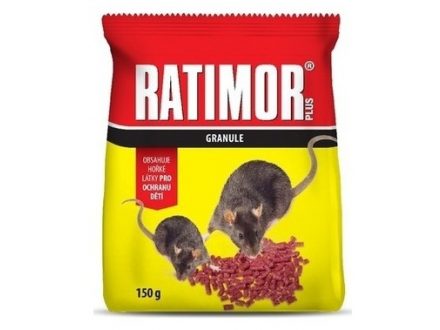 Jed na myši Ratimor granule 150g,v sáčku