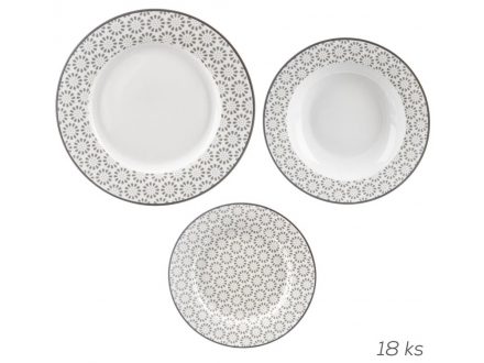 Talíř sada porc. ORNATE 18 ks