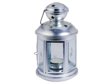 Lampa na svíčku čajovou,210mm,Zn