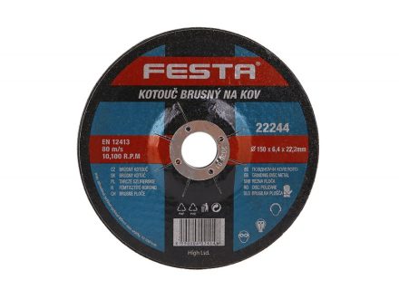 Kotouč brusný kov FESTA 150x6,4x22,2mm