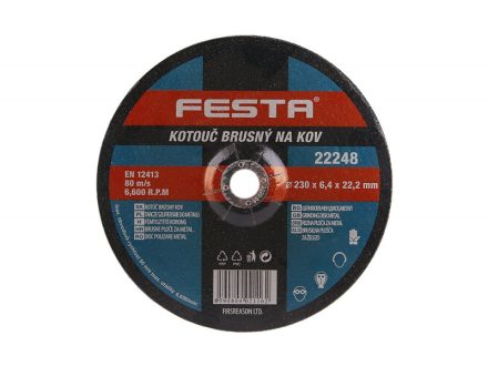 Kotouč brusný kov FESTA 230x6,4x22,2mm