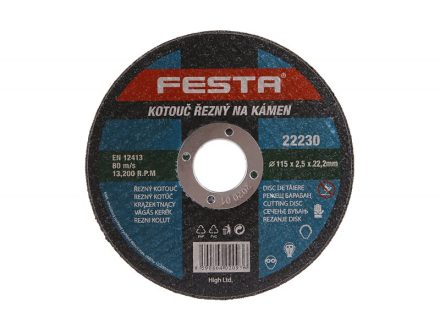 Kotouč řezný kámen FESTA 115x2,5x22,2mm