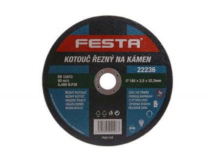 Kotouč řezný kámen FESTA 180x2,5x22,2mm