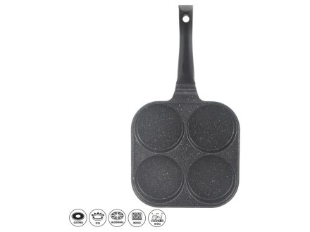 Foto - Pánev GRANDE na volská oka 4x, 22x22cm hluboká