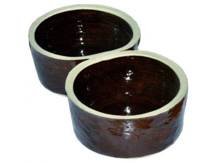 Miska na krmení keramika dvoumi.kul.pr.130mm 0,5L