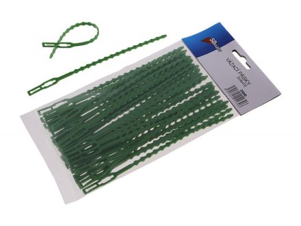 Páska vázací zubatá 165mm zelená 50ks