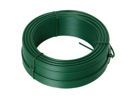 Drát napínací PVC 2,6mm zelený 52m