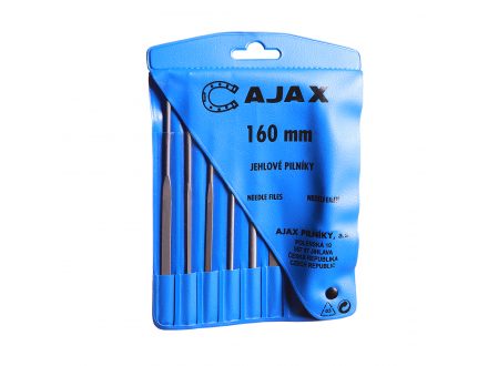 Sada pilníků jehlových AJAX 160mm 2-stř.s drža.6ks