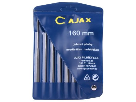 Foto - Sada pilníků jehlových AJAX 160mm 2-stř.s drža.6ks