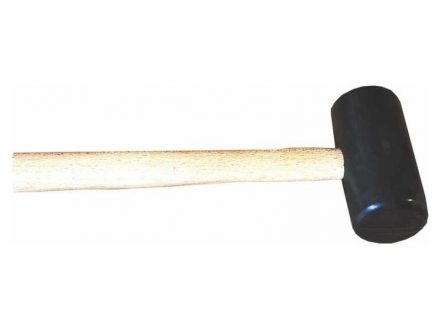 Palička gumová dřev.násada černá CZ 65mm