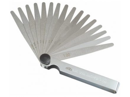Měrky spárové ventilové KINEX 0,02-0,2mm 10 listů