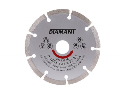 Kotouč řezný kámen diamant.SEGMENT 125x2,0x22,2mm